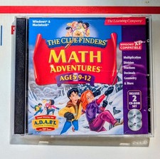 Clue Finders Math Adventure PC Edutainment Educational Games CD Ages 9-12