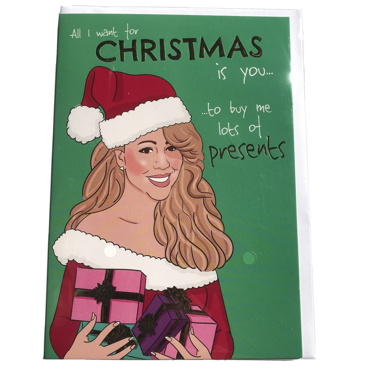 Mariah Carey Christmas Greeting Card 