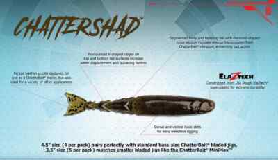 Z-Man Chattershad Trailer 4.5'' - Choose Color