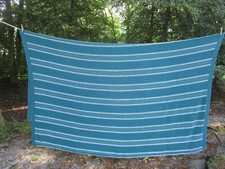 Vintage Cotton Blanket Classic Textured Weave Queen Size USA Made