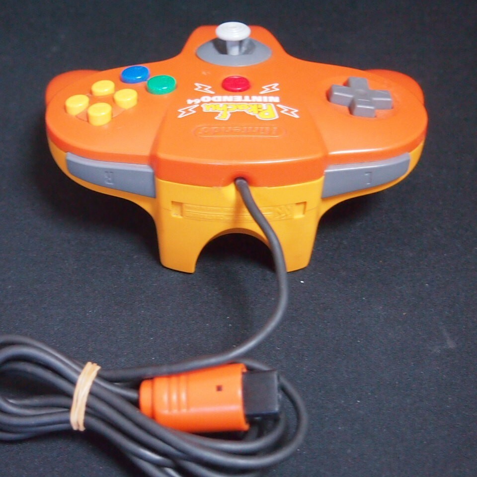 Nintendo 64 N64 Original controller Pikachu Orange Official | eBay