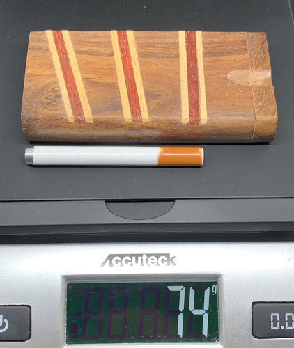 TOBACCO STASH WOODEN BOWL SMOKING 4" DUGOUT SET FLOWER POCKET PORTABLE HITTER OG - Picture 8 of 12