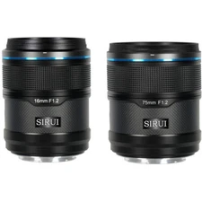 Sirui Sniper 2 Lens Kit- 16mm f/1.2 , 75mm f/1.2 (Sony E , Nikon Z , FUJIFILM X)