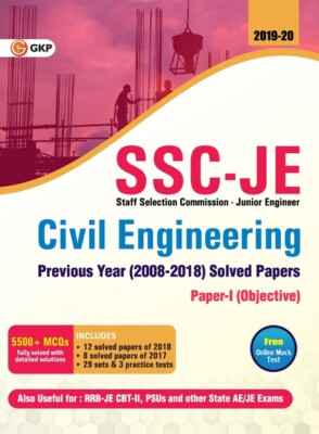 Ssc Je Civil Engineering For Junior Engineers Previous Year's Solved Papers...
