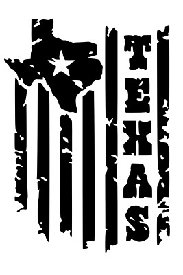 Proud Texan Texas Flag - Vinyl Decal Free Fast Ship! Distressed Design