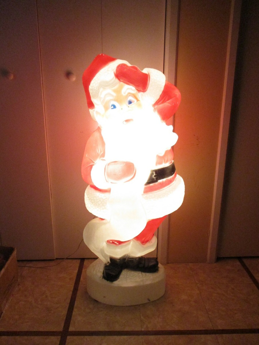 Santa Claus ランプ Xmas ライト christmas 置物 レア Vintage 44