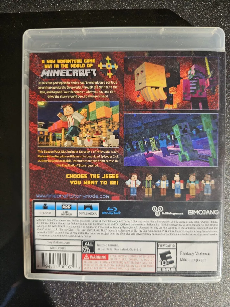 Minecraft: Story Mode - Season Disc (PS3) 