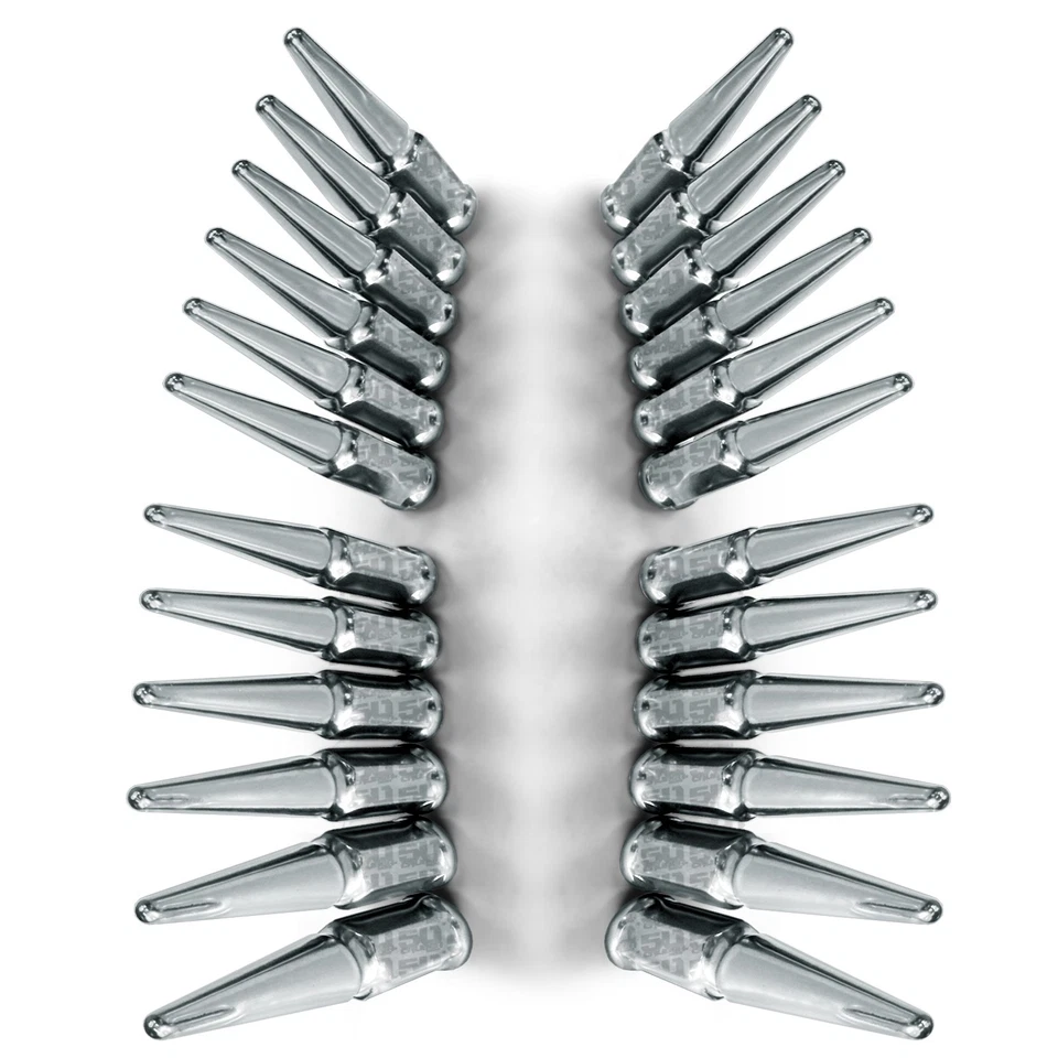 Porcas de ponta longa 12x1,25 ajuste Nissan Frontier Titan Armada QX56 QX80 cromado - Imagem 3 de 4