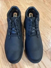 Rockport Brown Leather Hydro-Shield Waterproof Lace Boots Men Sz 11.5 W.