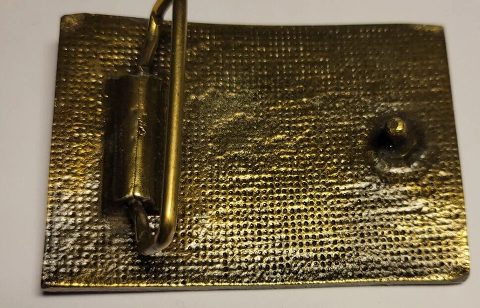 Bencher Morse Code key/Paddle brass belt buckle New - Image 4 of 4