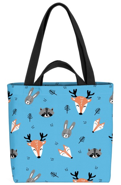 Kinder Lustige Tiere Tasche Wald-Tiere Zoo Wandern Kinder Muster MäRchen BäUme-image