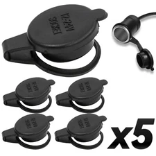 5X Car Cigarette Lighter Socket Cover Cap Outlet Lid Fitness 12V Universal Plug