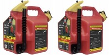 SureCan SUR2SFG2 2 Gallon Gas Gasoline Can w Rotating Flex Spout - Pack of 2