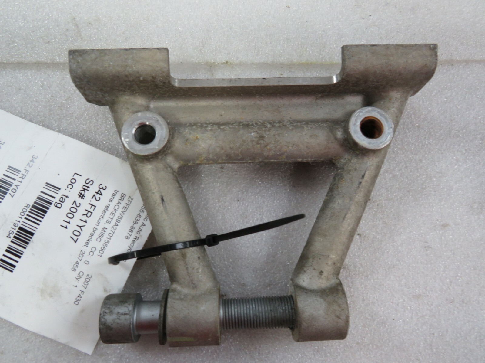Ferrari F430, Bottom Rear Transmission Bracket, Used, P/N 207458