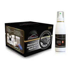 Black leather steering wheel repair kit DIY kit Car kit Leather repair