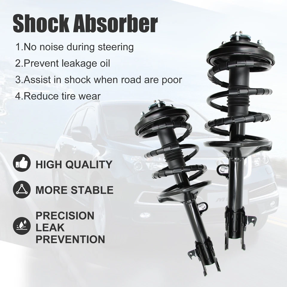 4 Amortiguadores delanteros y traseros para Acura MDX 01-02 y Honda Pilot 03-08 Foto 2 de 4