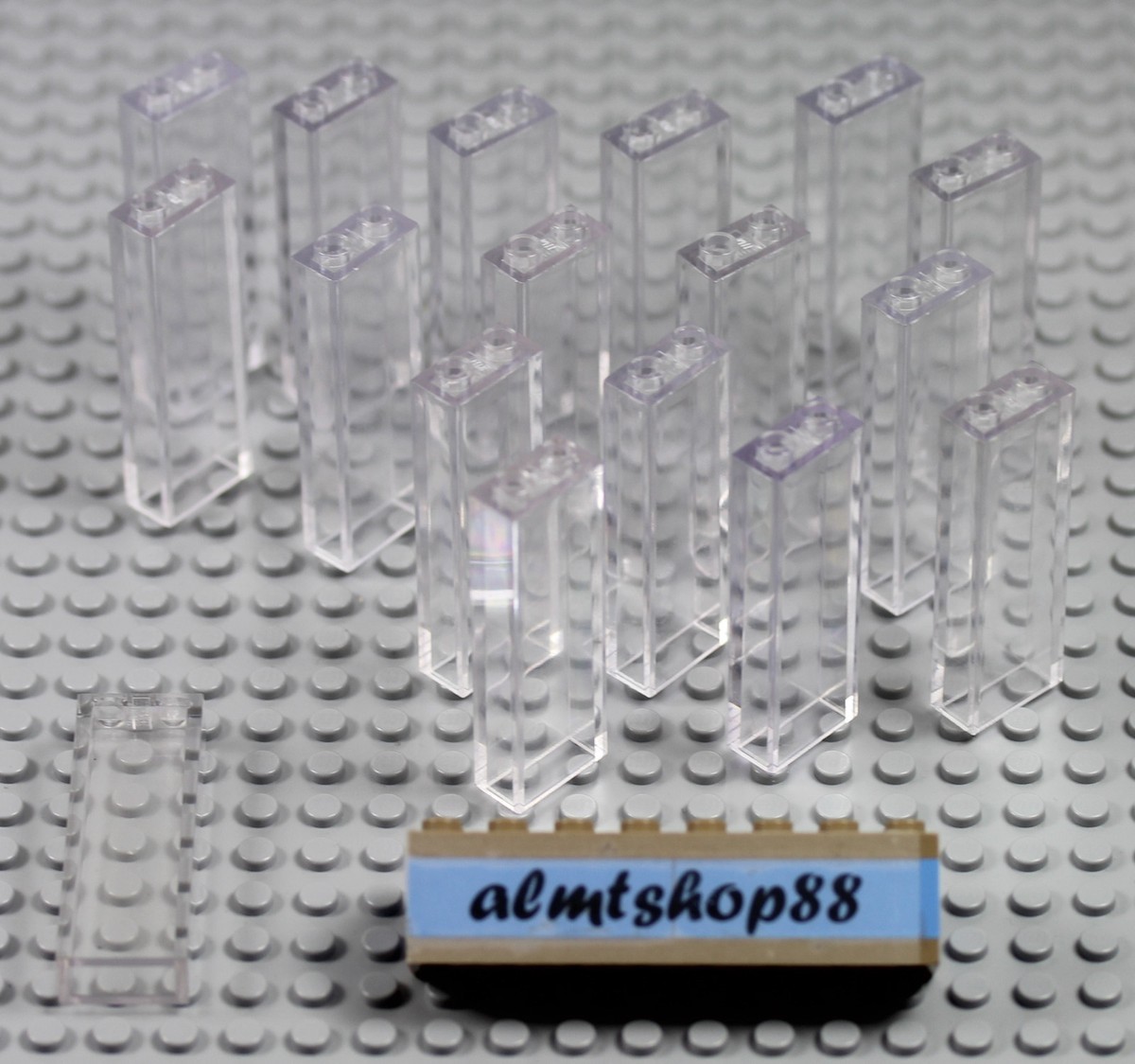 LEGO - 1x2x5 Brick Trans Clear - Wall Window Post Beam Column