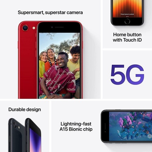 Apple iPhone SE 3rd.Gen.2022 - 64/128/256GB Entsperrt Alle Farben iOS Smartphone - Bild 19 von 22