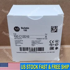 New Allen Bradley 100-C12D10 /A MCS-C IEC Contactor 12A 110V 50Hz/120V 60Hz USA