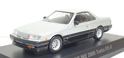1/64 Kyosho NISSAN SKYLINE 2000 TURBO RS-X SILVER NEO diecast car