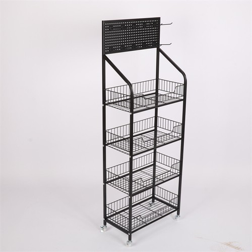 Supermarket Shelf Merchandish Bread Drink Snack Toy Holder Floor Display Rack - Picture 9 of 13