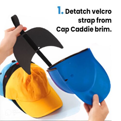 Cap Caddie - Blue - Baseball Hat Protector for Storage and Travel Holds 3 Hats - Picture 2 of 10
