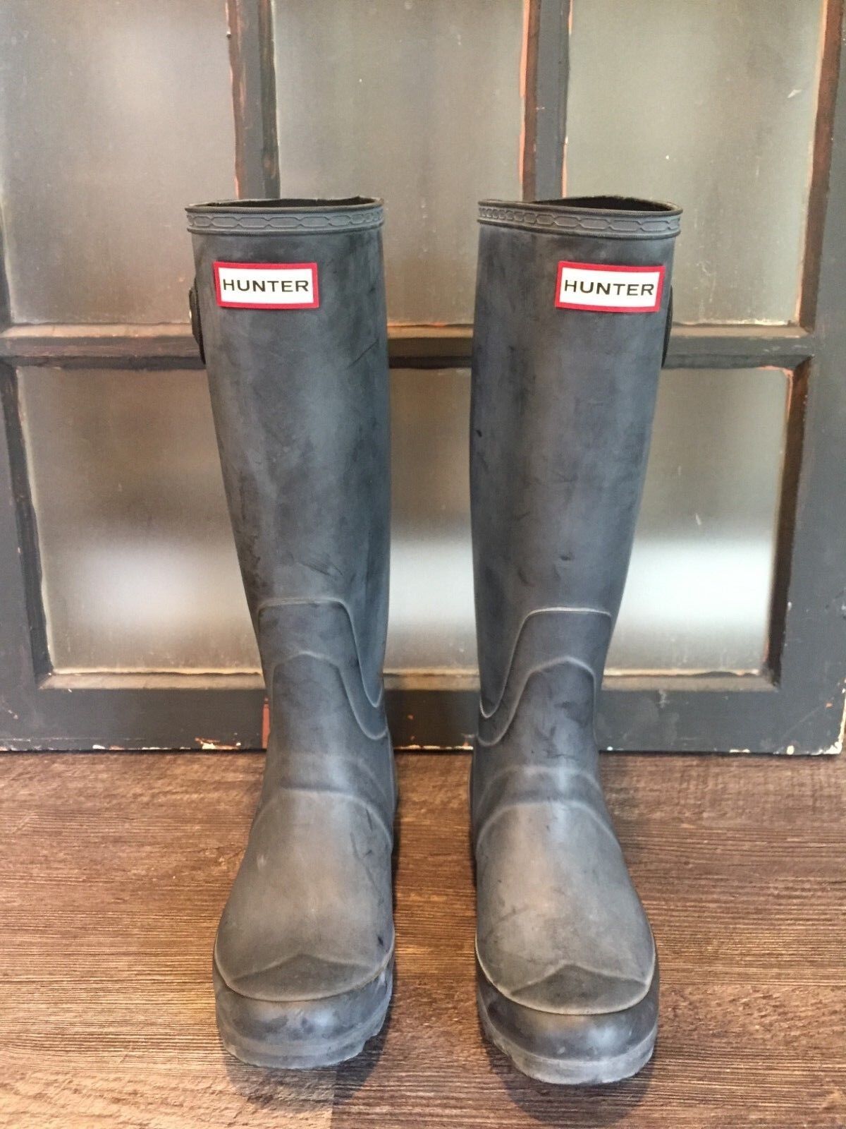 Hunter Original Huntress Matte Black Rain Boots Women… Gem