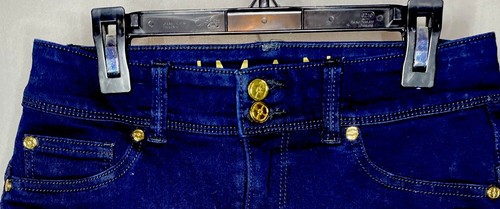 Iman Global Chic Womens Dark Blue Denim Jeans Size 4 Stretch - Picture 2 of 11