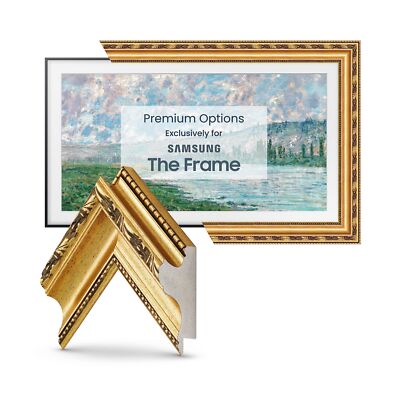Deco TV Frames - Ornate Gold Smart Frame Compatible ONLY with Samsung The Fra...