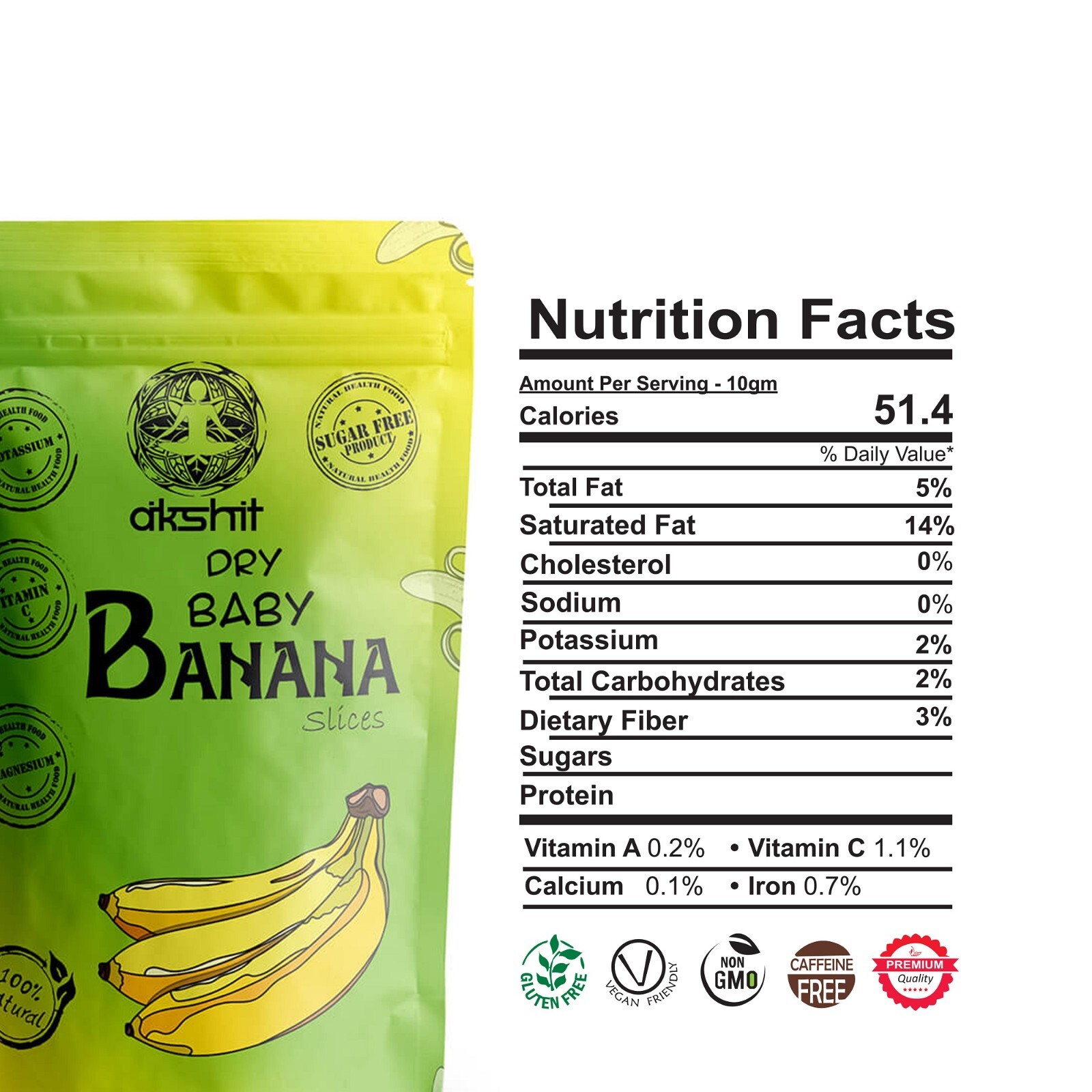 Organic Dried Banana Chips, Unsweetened Bananas,Natural Dried Snacks