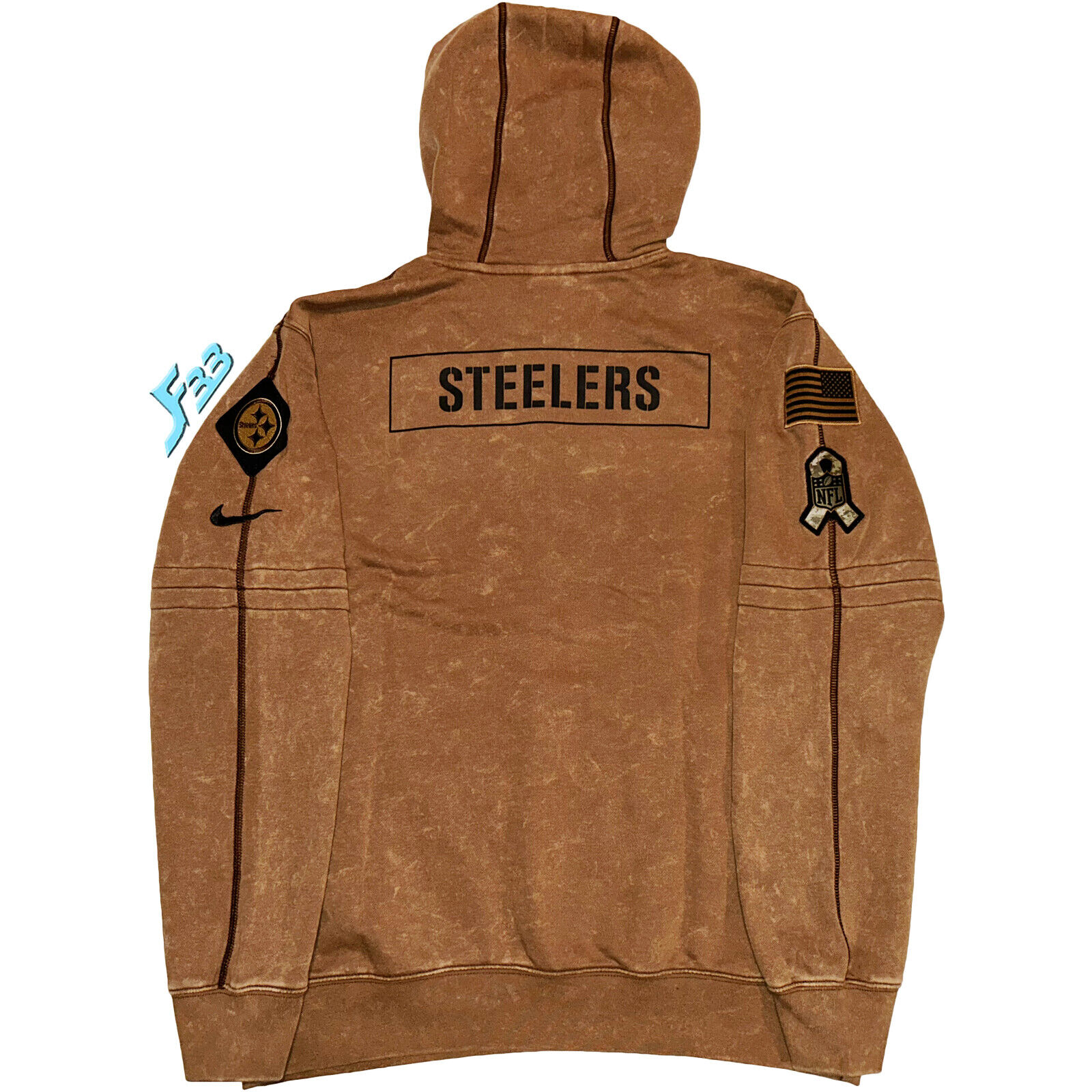 Nike Pittsburgh Steelers Salute to Service Hoodie 2023 Men's Sideline Pullover