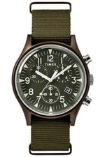 Timex Mens MK1 Chronograph Watch with Fabric Strap TW2R67800