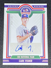 Cade Fisher 2022 USA Autograph Auburn University Baseball /499 Auto Rookie RC