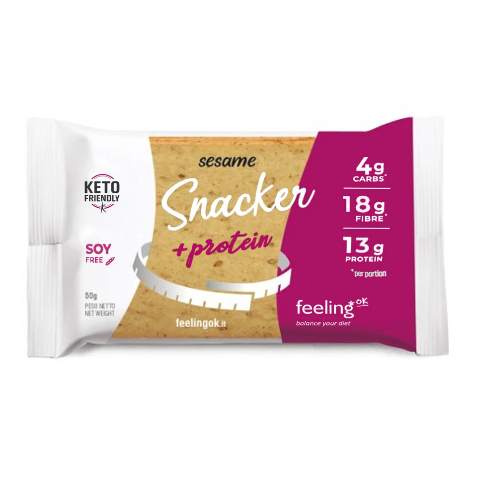 FEELING OK START FEELING OK SNACKER + PROTEIN 50 GR Sesamo