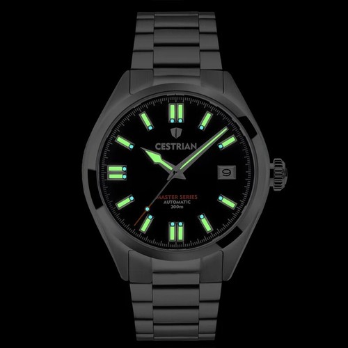 Reloj automático para hombre Cestrian Master Series esfera negra pulsera de acero - Imagen 5 de 5