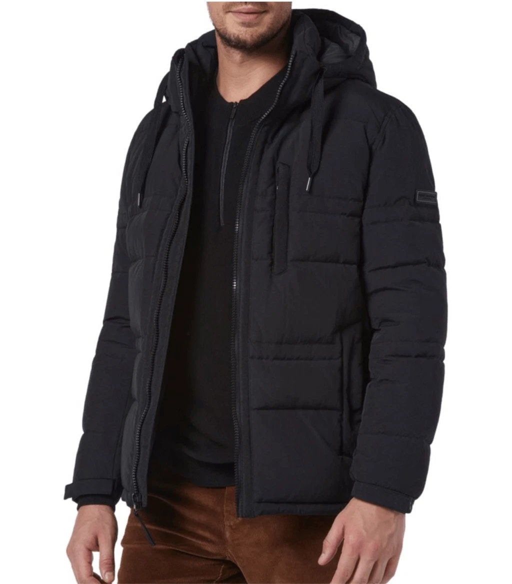 Andrew Marc men’s Huxley down jacket black size S NWOT