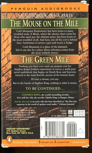 Audio Book " The Green Mile" Steven King.. 6 Cases 2 Cassettes per box - Picture 5 of 8