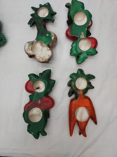 Vtg Chalkware Handpaint Kitchen Decor Vegetables Onion Tomatoes Carrots Onions - Picture 7 of 9