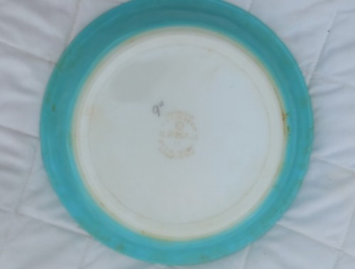PYREX Milk Glass Robin Egg Blue TURQUOISE Round PIE PLATE #209 8.5" - Picture 3 of 6