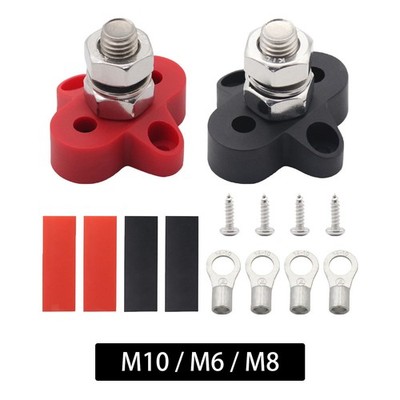Single Stud Power und Ground Junction Block Rot und Schwarz Passend für