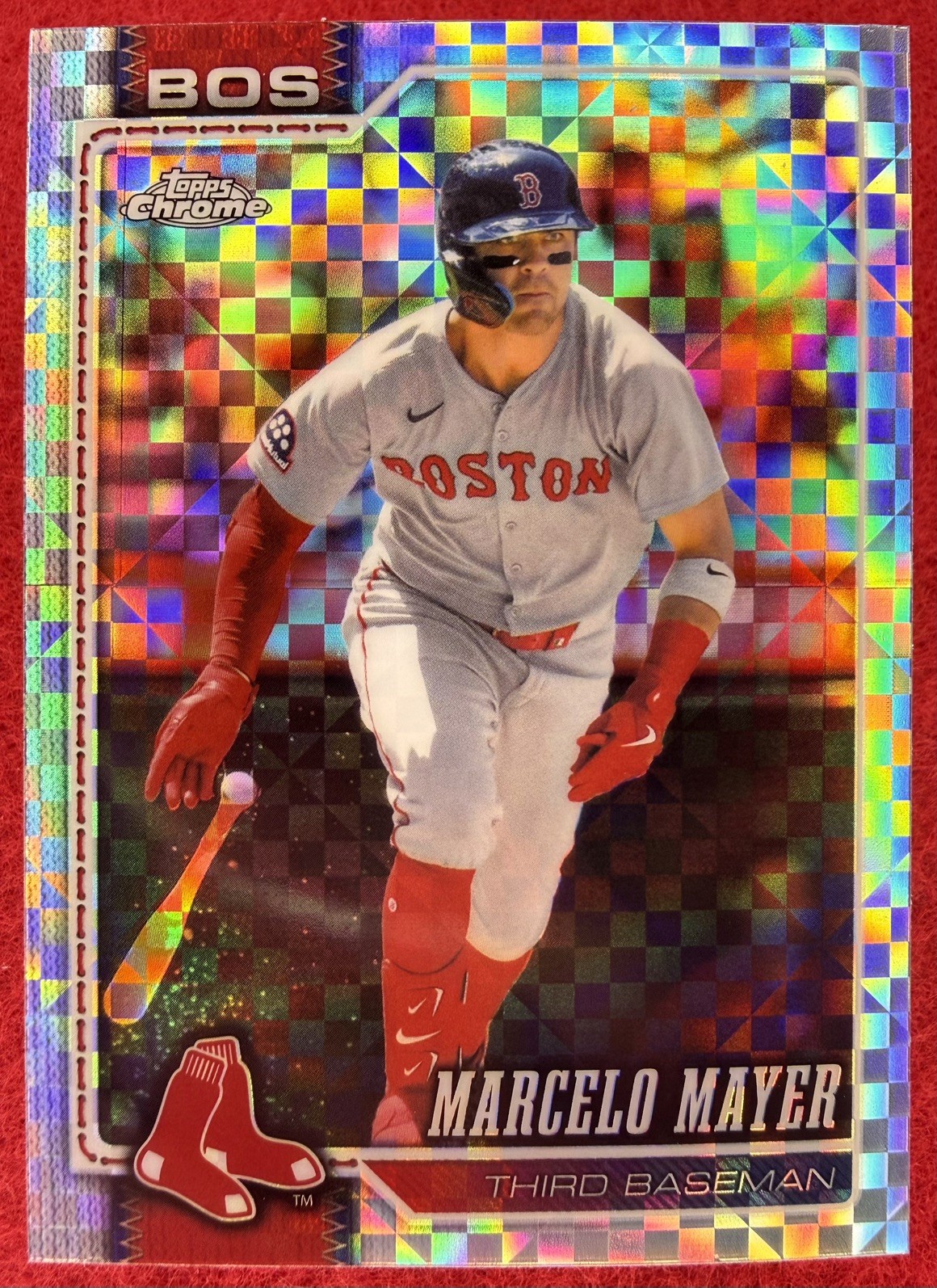 Marcelo Mayer -2026 Topps Chrome -X-Fractor #88 -Boston Red Sox
