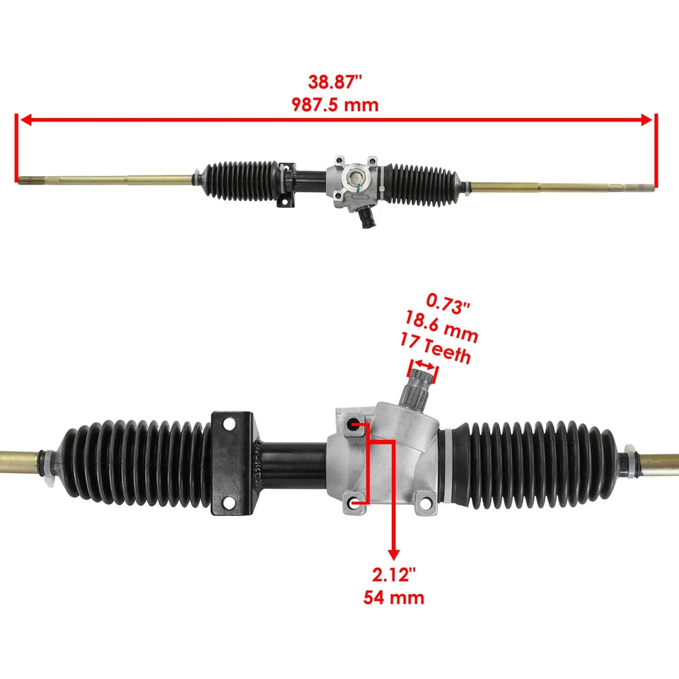 Steering Gear Box Rack And Pinion W/ Tie Rod Ends for Polaris RZR 900 2015-2020 - Image 2 of 4
