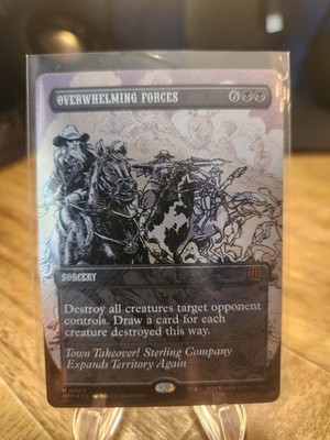 MTG Outlaws of Thunder Junction Overwhelming Forces (Textured Foil) #0069 NM