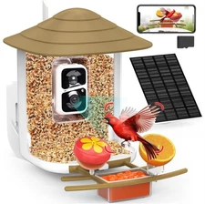 Birdsnap Smart Bird Feeder With Camera 2K HD Includes Solar Panel