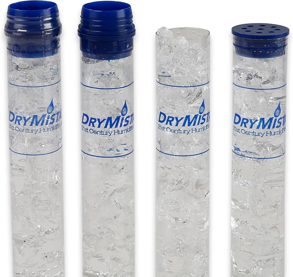 Tubo humidificador DryMistat-Ajusta tu humidor a tubo transparente con tapa azul  Foto 3 de 4