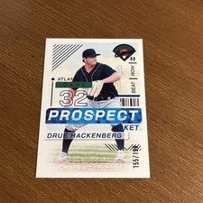 2024 Panini Prospect Edition #184 Drue Hackenberg Prospect Ticket Blue /199