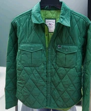 Womens The Black Dog Insulated Quilted Trail Jacket Amazing Piece Sz Large Green