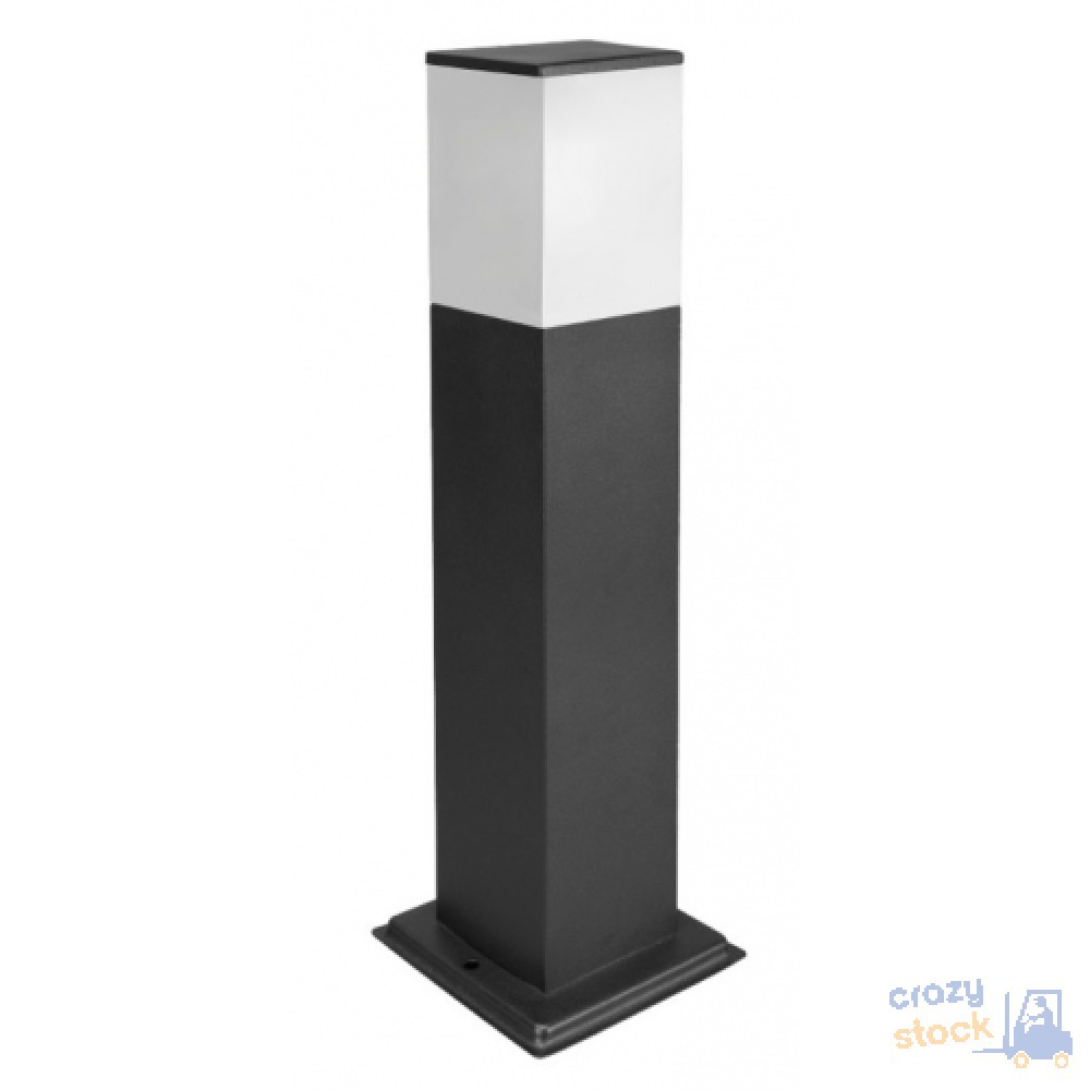Lampione Industriale Papillon 60cm IP44 E27 - Squadrato Acciaio Inox