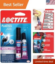 Clear Super Glue Plastics Bonding Kit - Water-Resistant, 0.21 fl oz