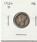 1926 D Mercury Dime (VG)